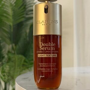 Clarins Double Serum Light Texture 50ml / 1.7 oz – Hydric + Lipidic System – New
